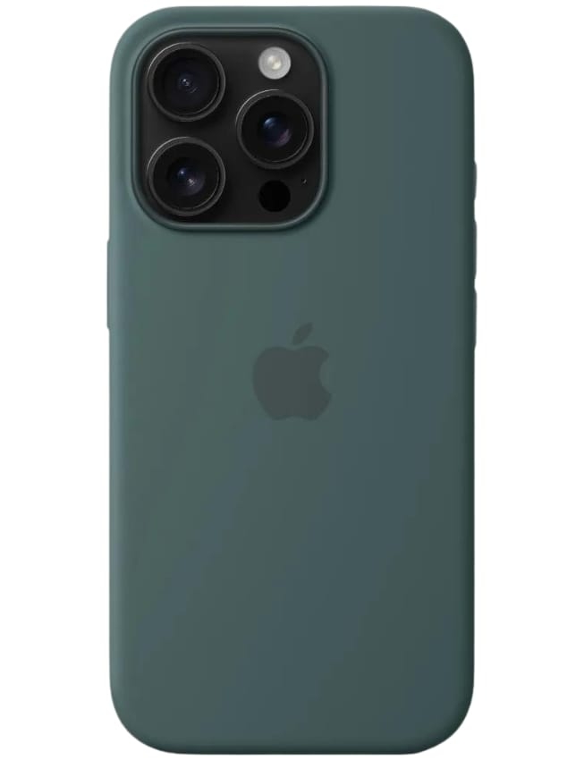 Оригінальний чохол Silicone Case with MagSafe для iPhone 16 Pro (Lake Green) (MYYR3)