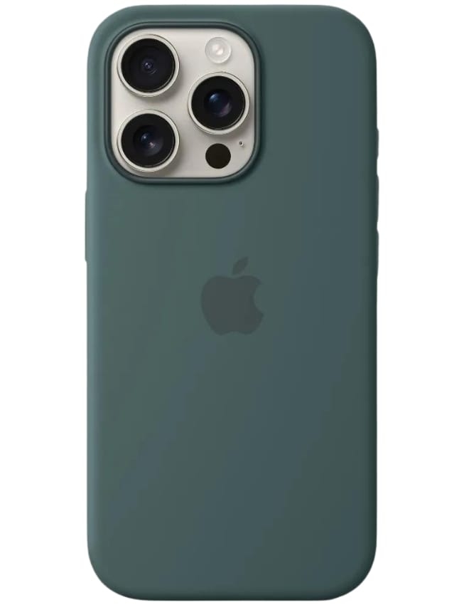 Оригінальний чохол Silicone Case with MagSafe для iPhone 16 Pro (Lake Green) (MYYR3)