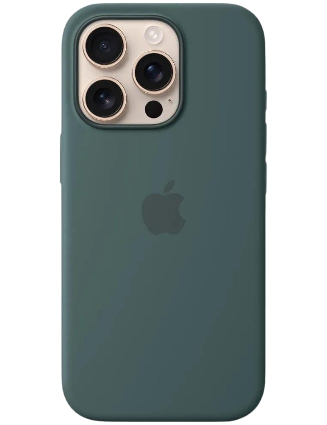 Оригінальний чохол Silicone Case with MagSafe для iPhone 16 Pro (Lake Green) (MYYR3)