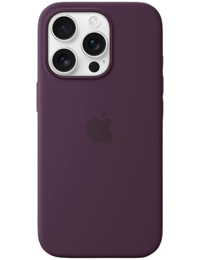 Оригінальний чохол Silicone Case with MagSafe для iPhone 16 Pro (Plum) (MYYM3)