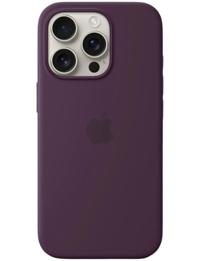 Оригінальний чохол Silicone Case with MagSafe для iPhone 16 Pro (Plum) (MYYM3)