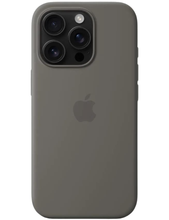 Оригінальний чохол Silicone Case with MagSafe для iPhone 16 Pro (Stone Gray) (MYYL3)