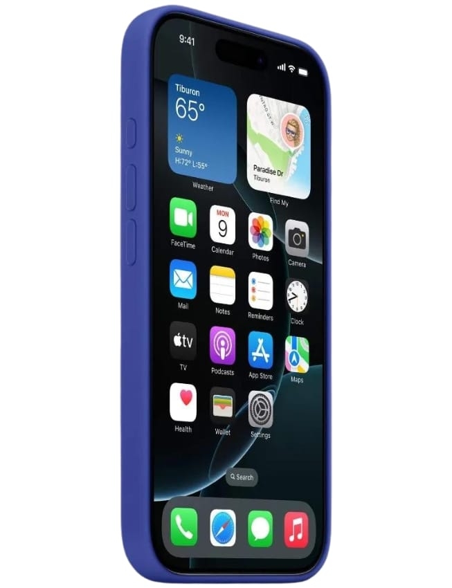 Оригинальный Оригинальный чехол Silicone Case with MagSafe для iPhone 16 Pro (Ultramarine) (MYYP3)
