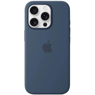 Оригинальный чехол Silicone Case with MagSafe для iPhone 16 Pro (Denim) (MYYK3)
