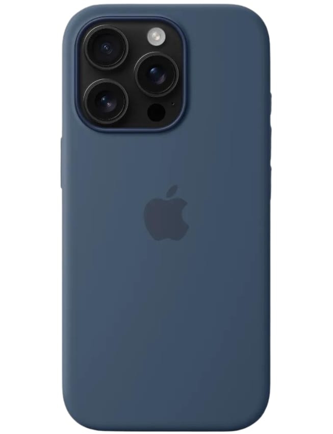 Оригінальний чохол Silicone Case with MagSafe для iPhone 16 Pro (Denim) (MYYK3)