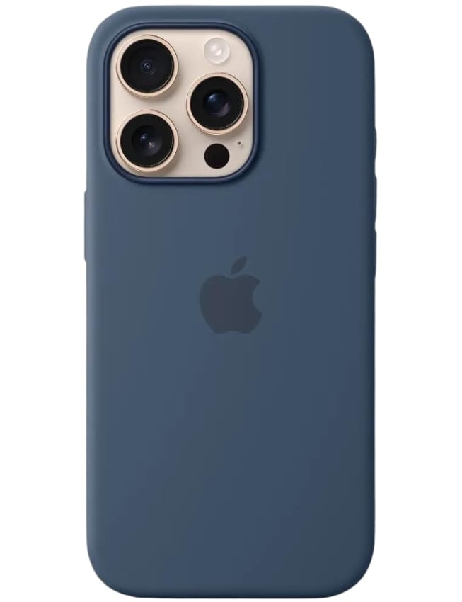 Оригінальний чохол Silicone Case with MagSafe для iPhone 16 Pro (Denim) (MYYK3)