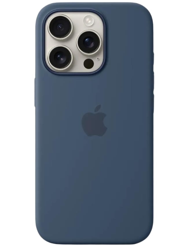 Оригінальний чохол Silicone Case with MagSafe для iPhone 16 Pro (Denim) (MYYK3)