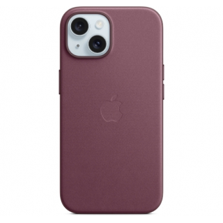 Оригинальный чехол FineWoven Case with MagSafe для iPhone 15 (Mulberry) (MT3E3)