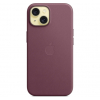Оригинальный чехол FineWoven Case with MagSafe для iPhone 15 (Mulberry) (MT3E3)