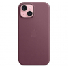 Оригинальный чехол FineWoven Case with MagSafe для iPhone 15 (Mulberry) (MT3E3)
