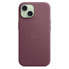 Оригинальный чехол FineWoven Case with MagSafe для iPhone 15 (Mulberry) (MT3E3)