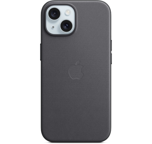 Оригінальний чохол FineWoven Case with MagSafe для iPhone 15 (Black) (MT393)