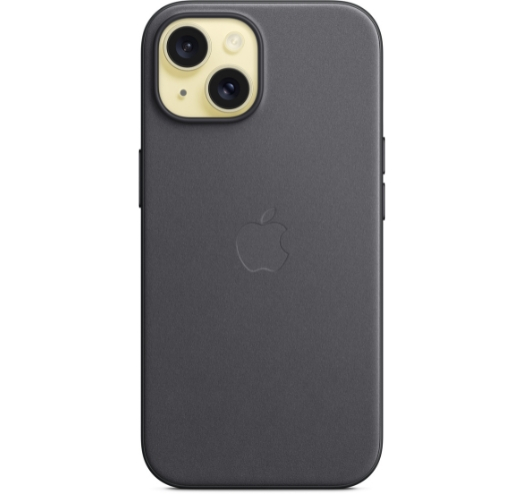 Оригінальний чохол FineWoven Case with MagSafe для iPhone 15 (Black) (MT393)