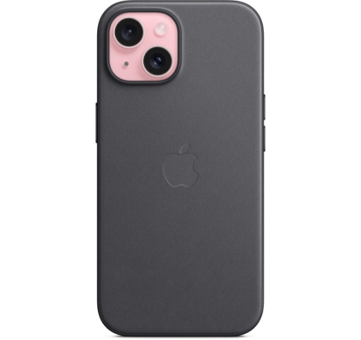 Оригінальний чохол FineWoven Case with MagSafe для iPhone 15 (Black) (MT393)