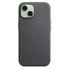 Оригінальний чохол FineWoven Case with MagSafe для iPhone 15 (Black) (MT393)