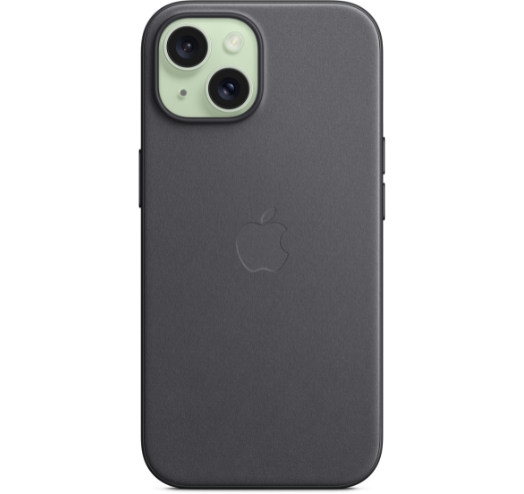 Оригінальний чохол FineWoven Case with MagSafe для iPhone 15 (Black) (MT393)