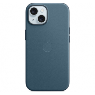 Оригинальный чехол FineWoven Case with MagSafe для iPhone 15 (Pacific Blue) (MT3G3)