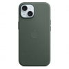 Оригинальный чехол FineWoven Case with MagSafe для iPhone 15 (Evergreen) (MT3J3)