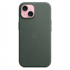 Оригинальный чехол FineWoven Case with MagSafe для iPhone 15 (Evergreen) (MT3J3)