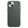 Оригинальный чехол FineWoven Case with MagSafe для iPhone 15 (Evergreen) (MT3J3)