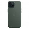 Оригинальный чехол FineWoven Case with MagSafe для iPhone 15 (Evergreen) (MT3J3)