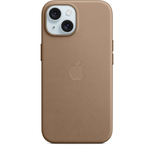 Оригинальный чехол FineWoven Case with MagSafe для iPhone 15 (Taupe) (MT3C3)