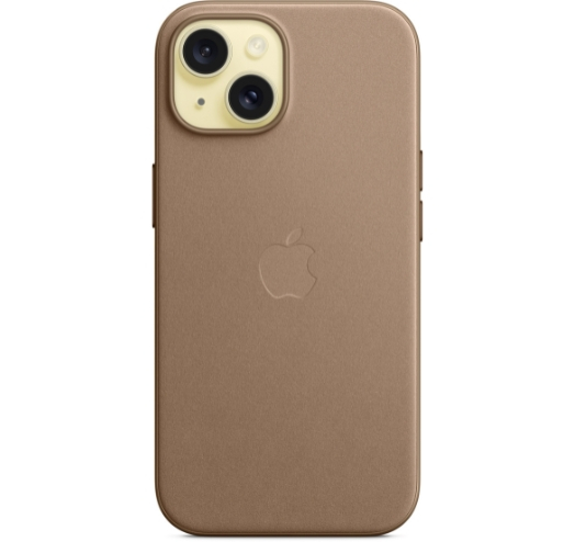 Оригинальный чехол FineWoven Case with MagSafe для iPhone 15 (Taupe) (MT3C3)
