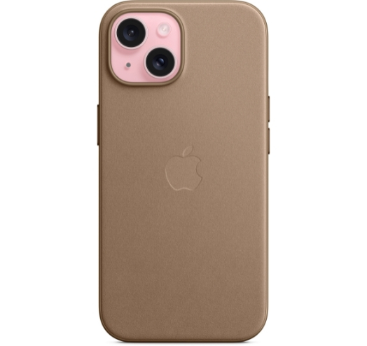Оригинальный чехол FineWoven Case with MagSafe для iPhone 15 (Taupe) (MT3C3)