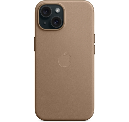 Оригинальный чехол FineWoven Case with MagSafe для iPhone 15 (Taupe) (MT3C3)
