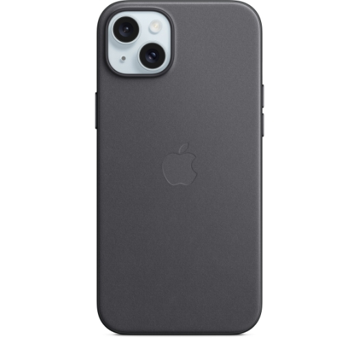 Оригинальный чехол FineWoven Case with MagSafe для iPhone 15 Plus (Black) (MT423)