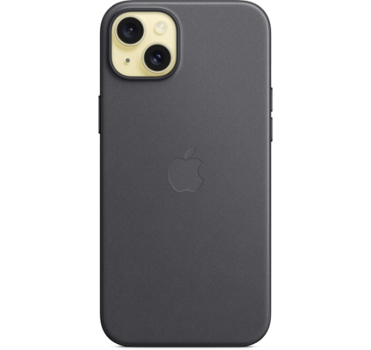 Оригинальный чехол FineWoven Case with MagSafe для iPhone 15 Plus (Black) (MT423)