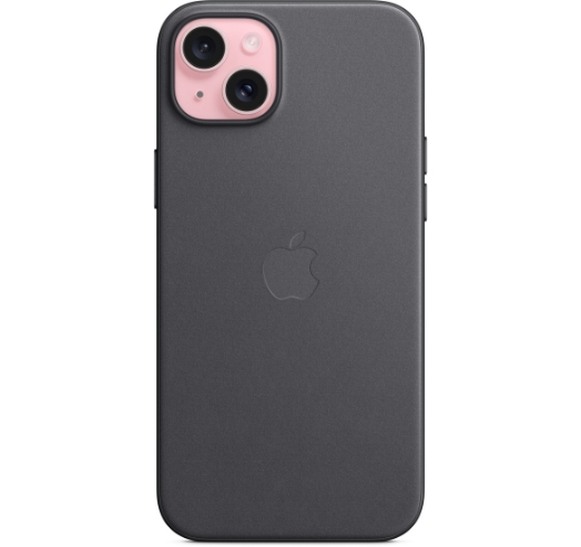 Оригинальный чехол FineWoven Case with MagSafe для iPhone 15 Plus (Black) (MT423)