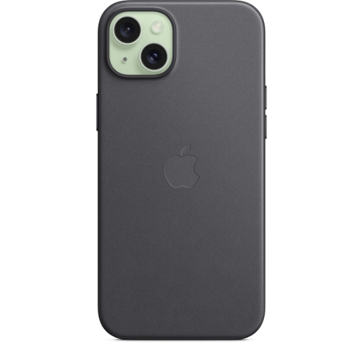 Оригинальный чехол FineWoven Case with MagSafe для iPhone 15 Plus (Black) (MT423)