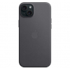 Оригинальный чехол FineWoven Case with MagSafe для iPhone 15 Plus (Black) (MT423)