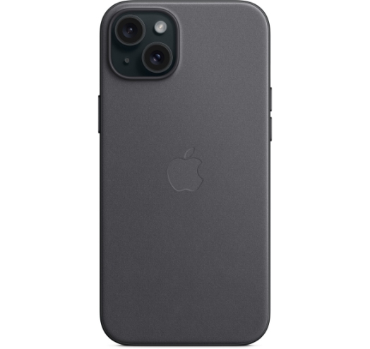 Оригинальный чехол FineWoven Case with MagSafe для iPhone 15 Plus (Black) (MT423)