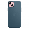 Оригинальный чехол FineWoven Case with MagSafe для iPhone 15 Plus (Pacific Blue) (MT4D3)
