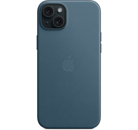 Оригинальный чехол FineWoven Case with MagSafe для iPhone 15 Plus (Pacific Blue) (MT4D3)