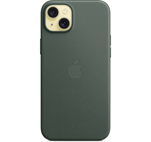 Оригинальный чехол FineWoven Case with MagSafe для iPhone 15 Plus (Evergreen) (MT4F3)