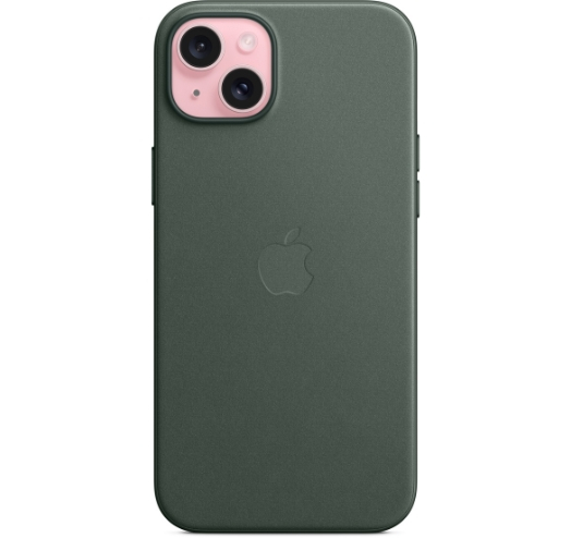 Оригинальный чехол FineWoven Case with MagSafe для iPhone 15 Plus (Evergreen) (MT4F3)