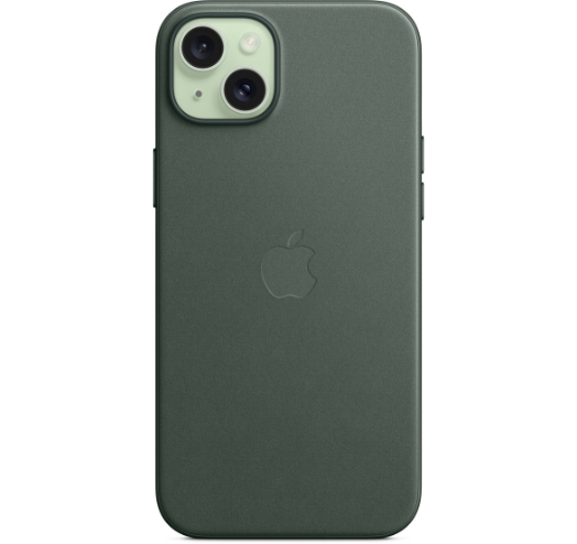 Оригинальный чехол FineWoven Case with MagSafe для iPhone 15 Plus (Evergreen) (MT4F3)