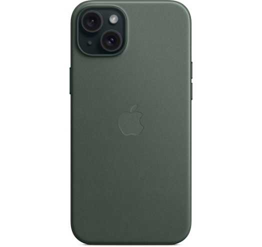 Оригинальный чехол FineWoven Case with MagSafe для iPhone 15 Plus (Evergreen) (MT4F3)