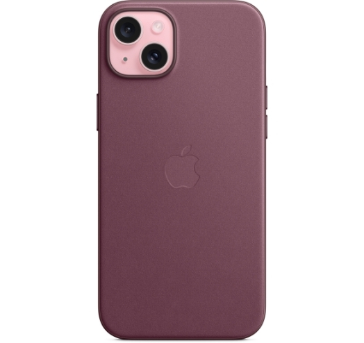 Оригинальный чехол FineWoven Case with MagSafe для iPhone 15 Plus (Mulberry) (MT4A3)