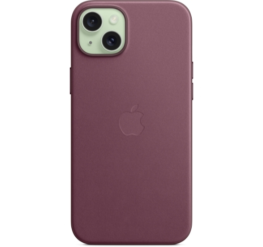 Оригинальный чехол FineWoven Case with MagSafe для iPhone 15 Plus (Mulberry) (MT4A3)
