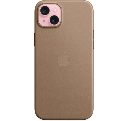 Оригинальный чехол FineWoven Case with MagSafe для iPhone 15 Plus (Taupe) (MT473)