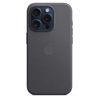 Оригинальный чехол FineWoven Case with MagSafe для iPhone 15 Pro (Black) (MT4H3)