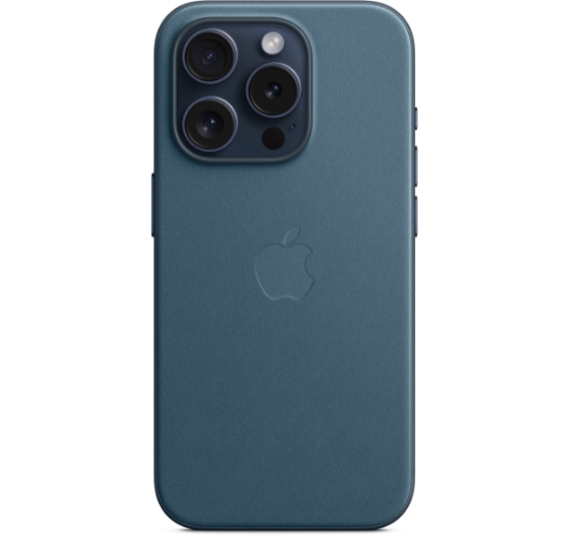Оригинальный чехол FineWoven Case with MagSafe для iPhone 15 Pro (Pacific Blue) (MT4Q3)