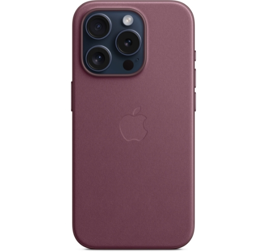Оригинальный чехол FineWoven Case with MagSafe для iPhone 15 Pro (Mulberry) (MT4L3)