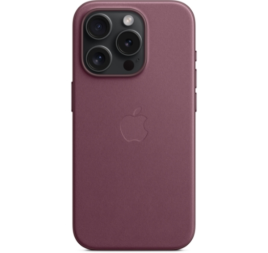 Оригинальный чехол FineWoven Case with MagSafe для iPhone 15 Pro (Mulberry) (MT4L3)