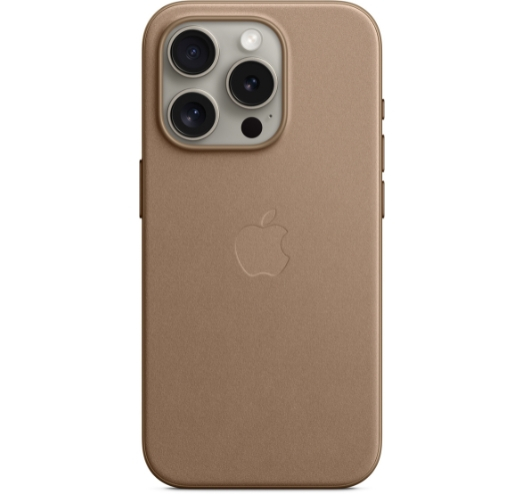 Оригинальный чехол FineWoven Case with MagSafe для iPhone 15 Pro (Taupe) (MT4J3)