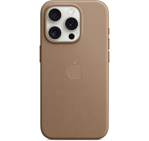 Оригинальный чехол FineWoven Case with MagSafe для iPhone 15 Pro (Taupe) (MT4J3)